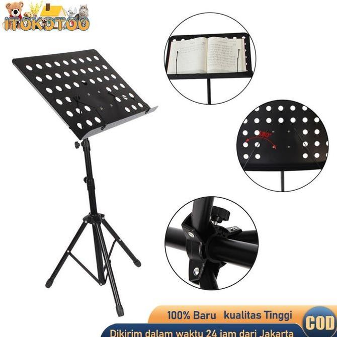 Stand Partitur Stand Book Musik Stand Holder Buku Untuk Buku Musik SRA