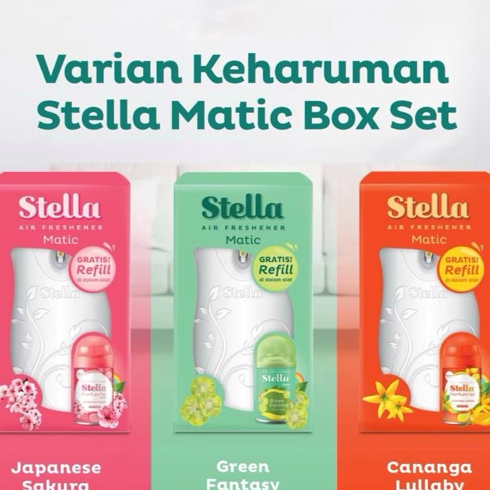 Stella Matic Box Set Pengharum Pewangi Ruangan Otomatis