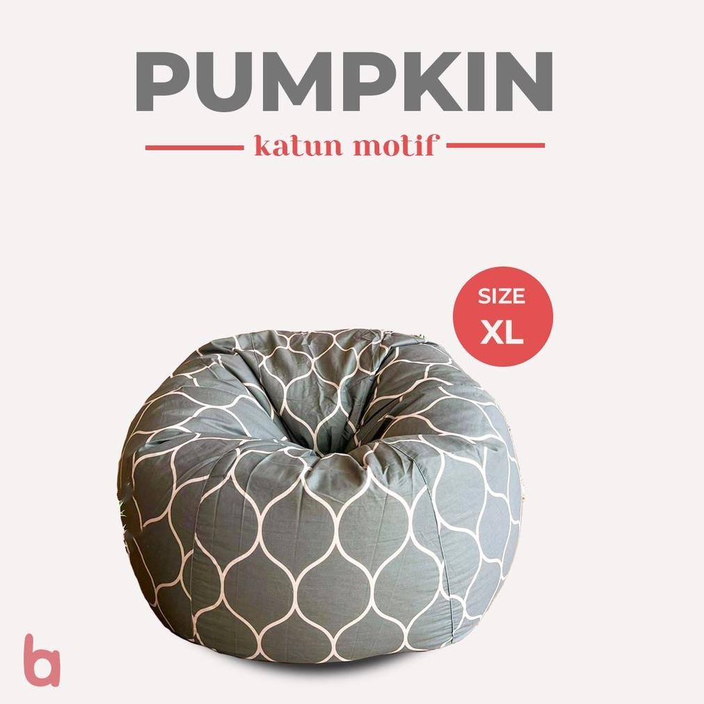 Bean Bag Sofa Pumpkin Motif Jumbo Size XL