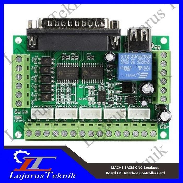 Mach3 5Axis Cnc Breakout Board Lpt Interface Controller Card