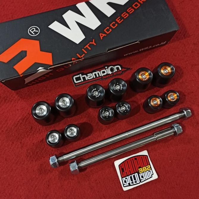 Axel Axle Slider Jalu As Roda Depan Belakang WR3 Ninja 150 RR 150RR Original