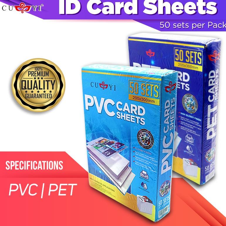 PVC ID CARD Bahan Tebal Import Bahan Pvc Id Card  Instant Tebal Inkjet A4 Amanda (50 PCS)