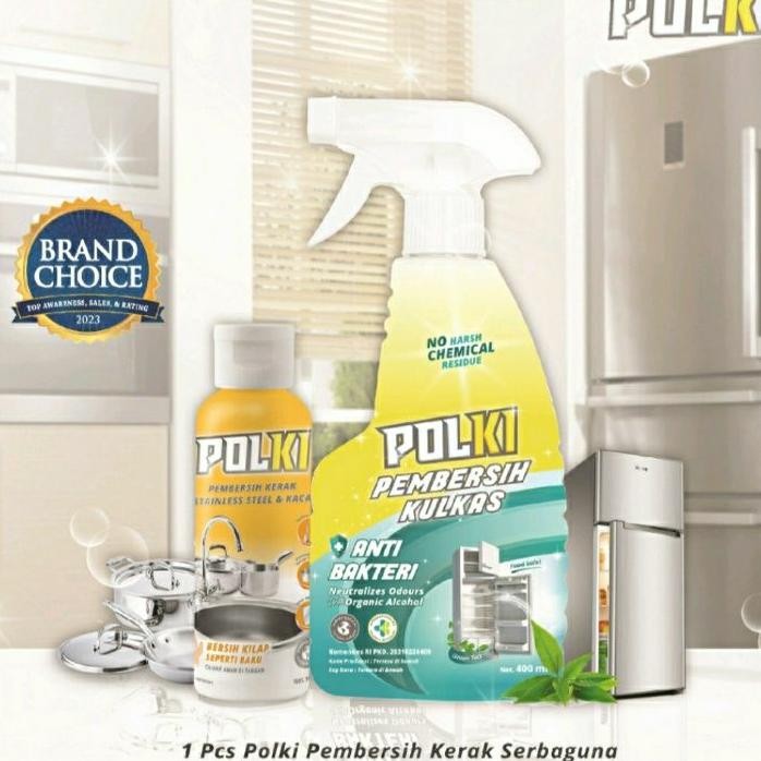 Polki Paket Pembersih Dapur Polki Kulkas Dan Polki Kerak Polki Pembersih Serba Guna