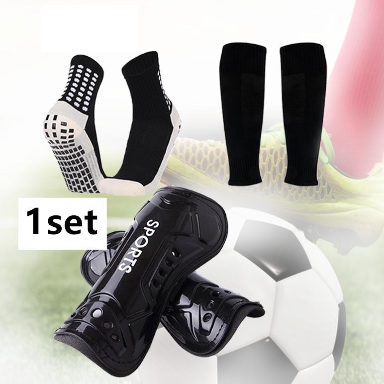 1set Deker Kaki Futsal Shin Guard Lakop Sepak Bola Futsal Pelindung Kaki Pelindung Lutut Futsal Kipe