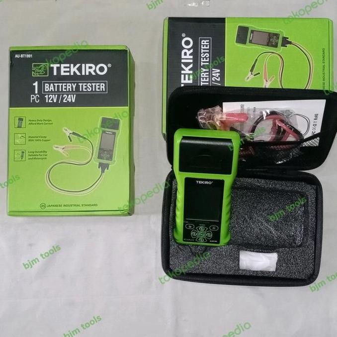 TERMURAH - TEKIRO alat test aki digital/battery tester/test accu mobil motor Car
