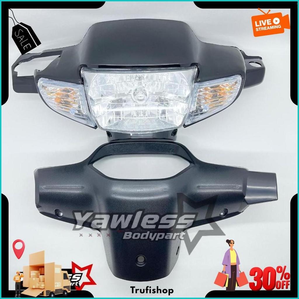 Batok Supra X Lama + Lampu Depan Supra X Lama / Totok Supra X Lama Batok Supra X Lama Full Set Origi