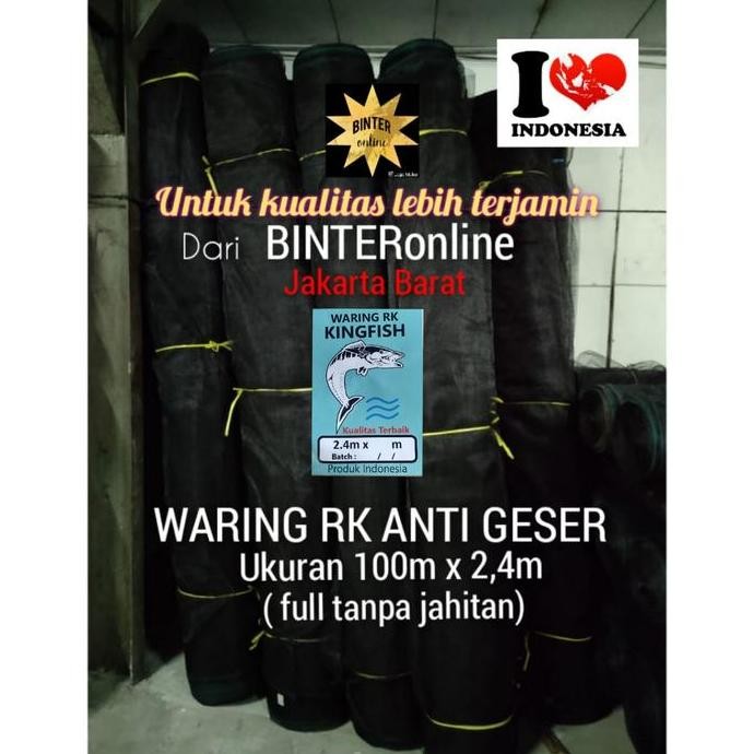 BEBAS ONGKIR - waring hitam waring RK anti geser