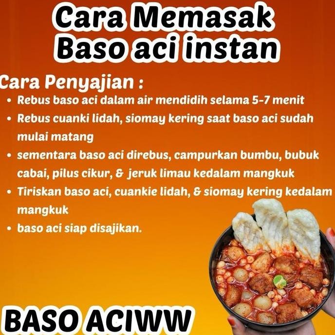 

New baso aci isi 12 pcs / baso aci 12 pcs / baso aci paket 12 bungkus / 12 baso aci paket termurah Food Instan Makanan Pedas Kuah