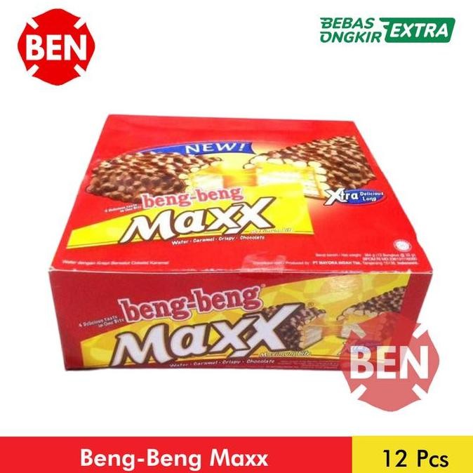 

New Beng Beng Maxx 1 Pak Box Dus 12 Pcs 32g Bengbeng Beng-beng Besar Max