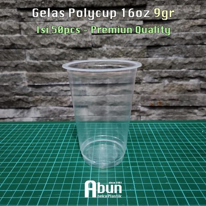 (Best) Gelas PP Polycup 16oz Isi 50pcs