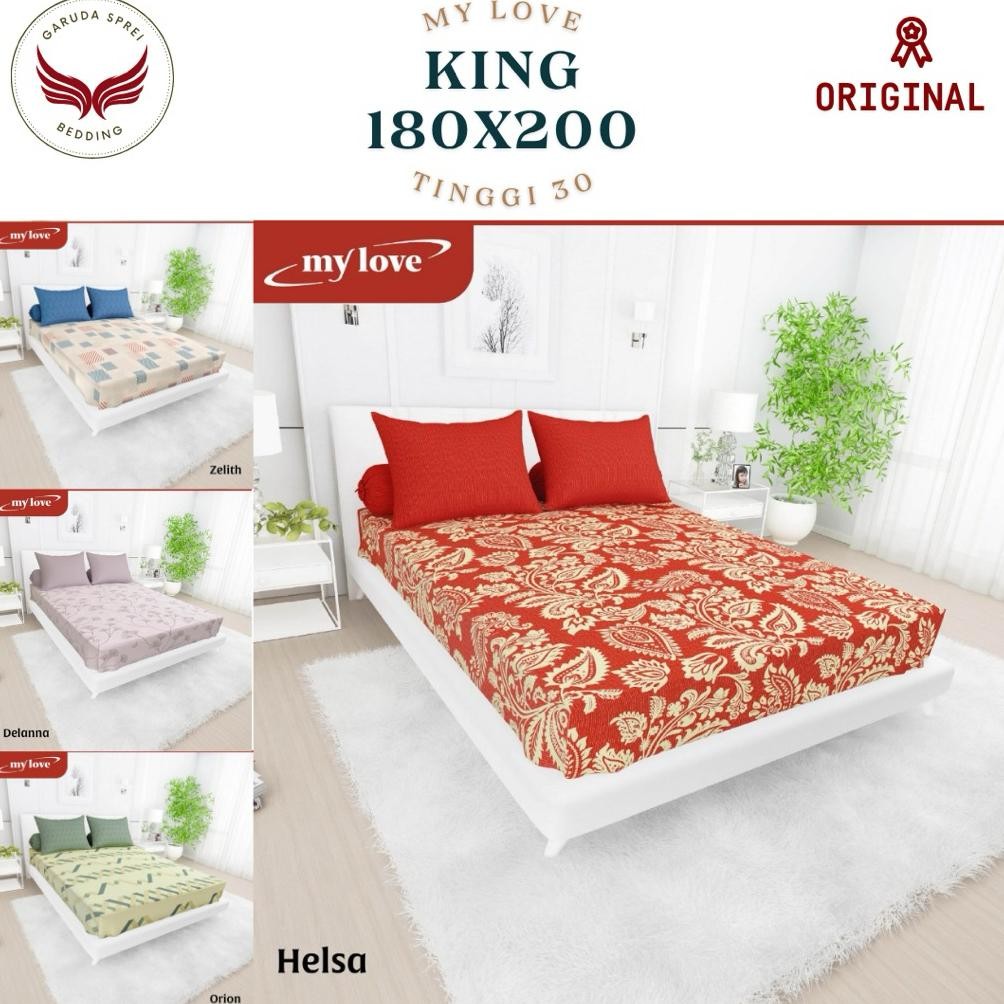 Sprei My Love King 180x200 Tinggi 30 Motif Terbaru