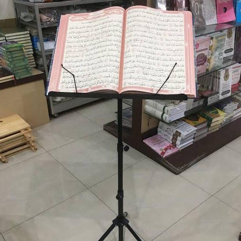 Up15 Standbook Tripod Standing Penyangga Al Quran - Stand Buku Rehal- Rekal- Lekar Berdiri Stand Al 