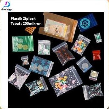 (Good) Plastik Kemasan Klip Kecil Besar Motif Ziplock Berkualitas Tebal