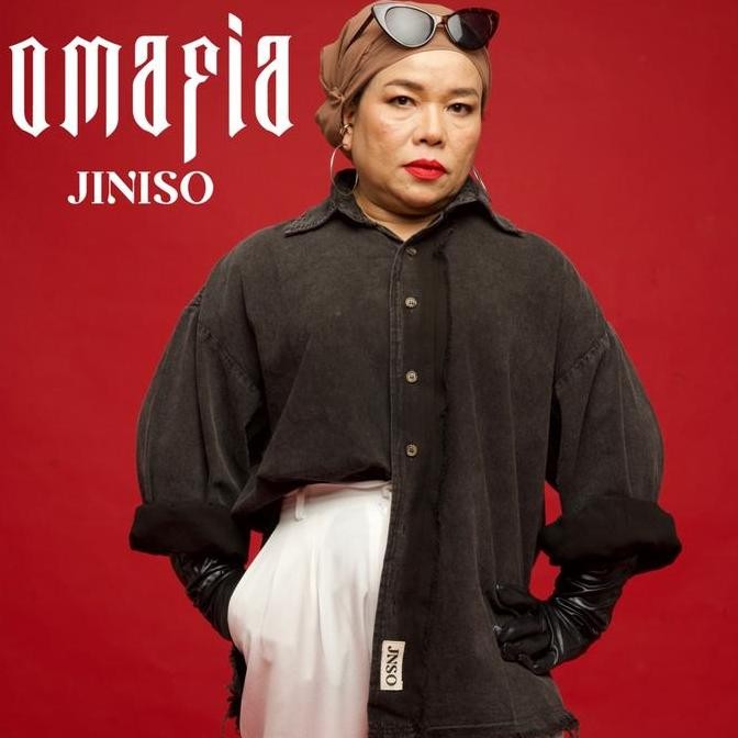 Jiniso - Kemeja Denim Raw Oversize Unisex Hyper Active