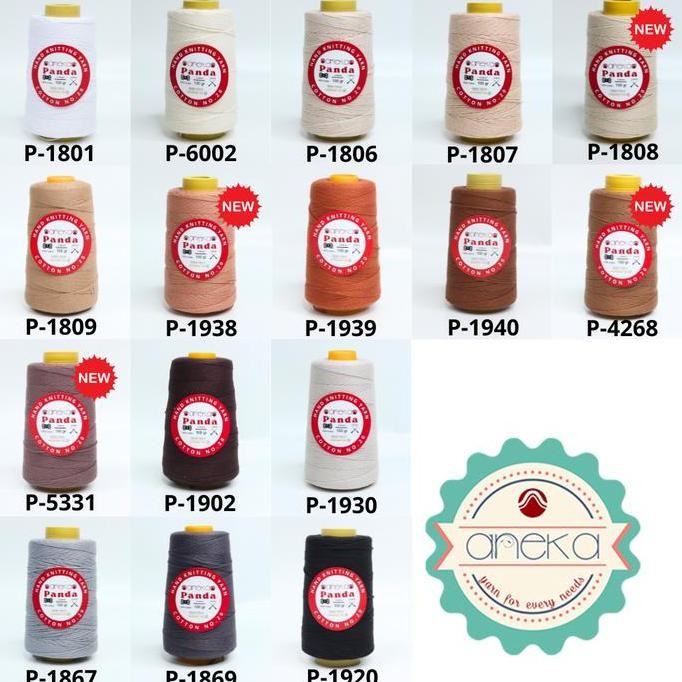 @#@#@#] KATALOG - Benang Rajut Katun Panda / Cotton Yarn 1
