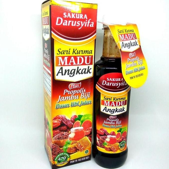 

New Sari Kurma Madu Angkak Darusyifan 470gram Botol Herbal