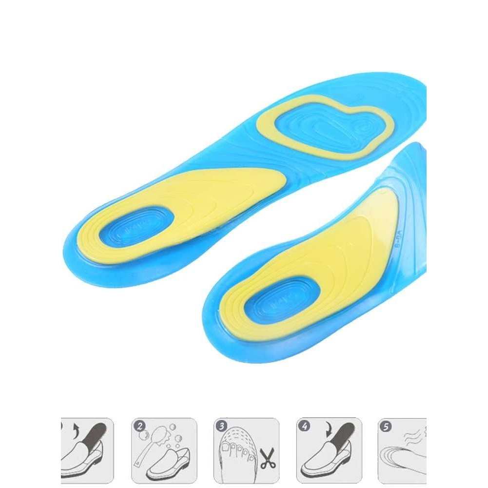 Insole Sepatu Alas Kaki Orthopedic Sport Shock Absorb Gel / Alas Kaki Insole Sport Sol Sepatu Empuk 