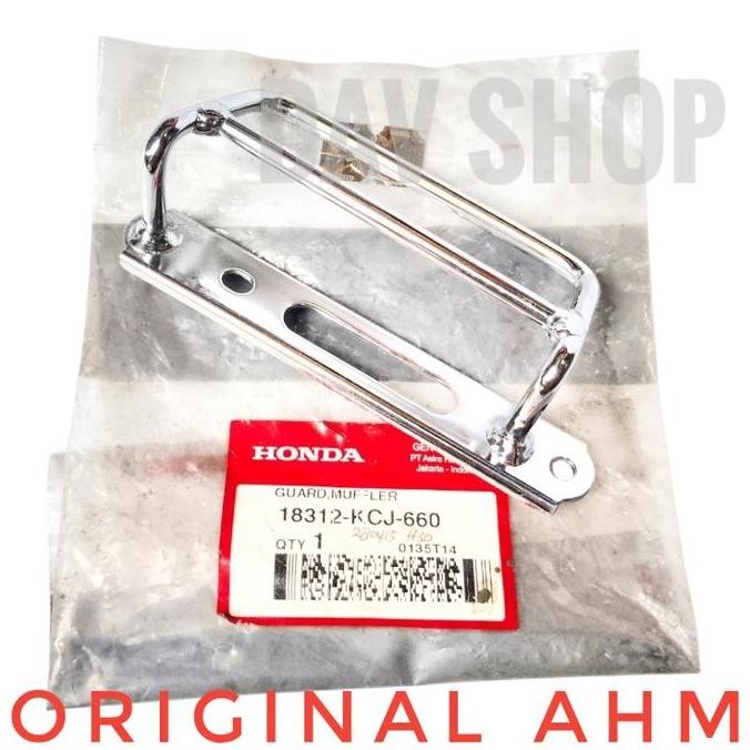 $$$$] BREKET PELINDUNG KAKI/PROTECTOR MUFFLER KNALPOT HONDA TIGER REVO TIREV ORIGINAL AHM 18312KCJ66