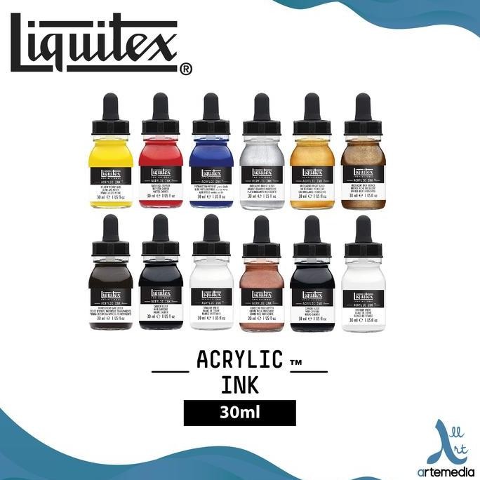 

Tinta Akrilik Liquitex 30Ml Acrylic Ink Pigment Calligraphy - 01/02