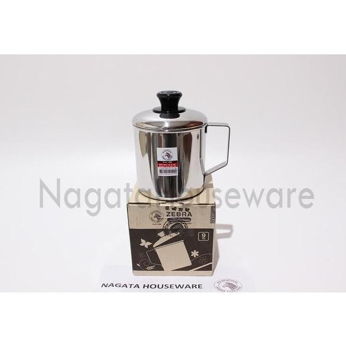 (Good) Gelas Mug Stainless / Mug Zebra / Mug Stenlis SUS304 Mug with Lid Zebra 110109 ZEBRA