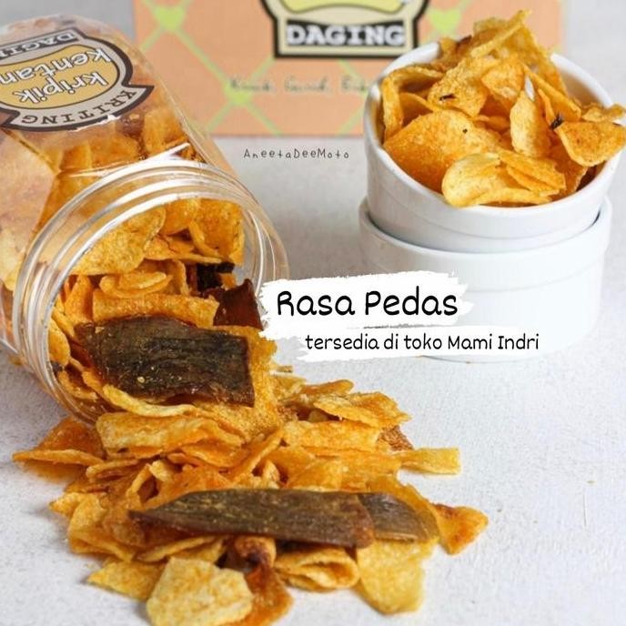 

New Keripik Kentang Daging (Keriting)