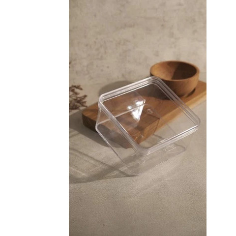 BITY TOPLES DESSERT BOX - 9 X 9 X 5CM / TOPLES KOTAK PERSEGI 119 POLOS MINIMUM 12 PCS