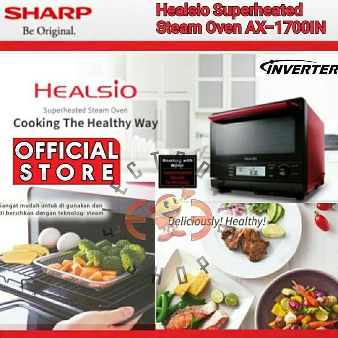 Sharp Ax 1700In - Healsio Superheated Steam Oven 31L - Ax1700In