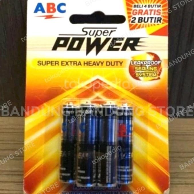 Abc Aaa Lr03 1,5V 6Pcs Isi 6 Super Power Baterai 1,5V Aaa 6 Pcs 6X Abc
