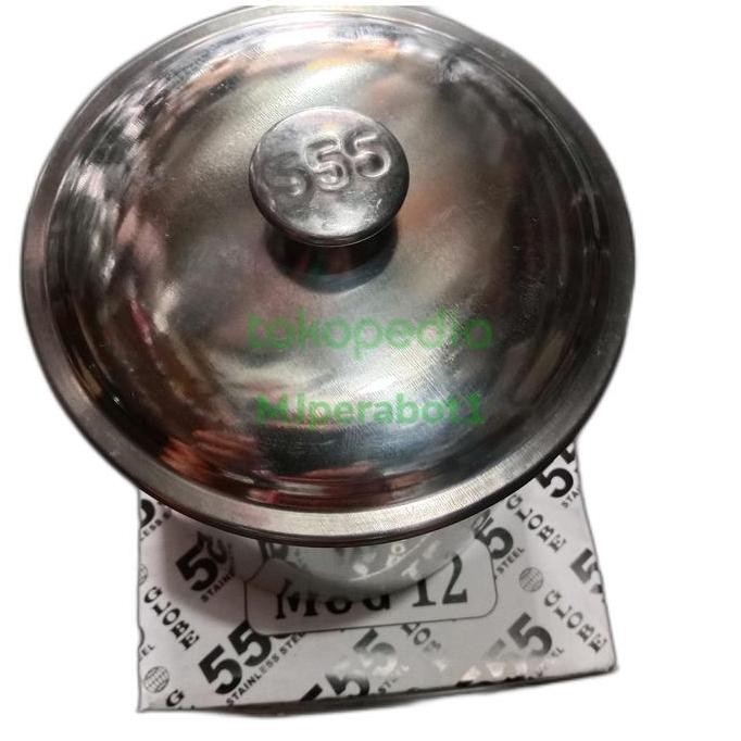 Mug 12 Cm Stainless Steel 555/ Gelas Mug