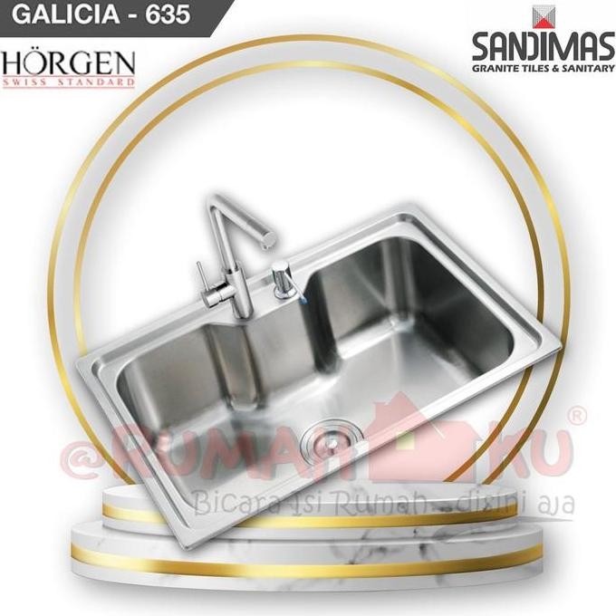 Kitchen Sink Horgen Galicia 635 Stainless Stell 304