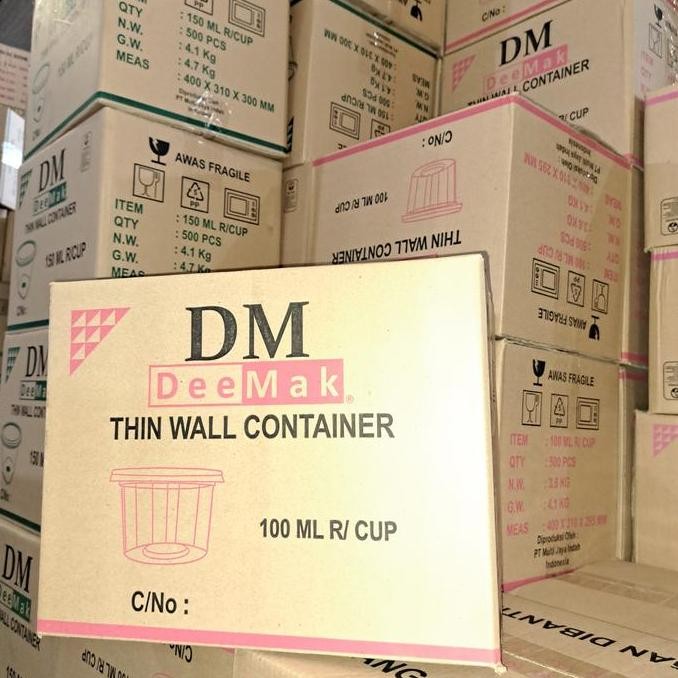 Thinwall Cup Merpati 100Ml - Thinwall Cup Puding - Kardus - Isi 500Pcs