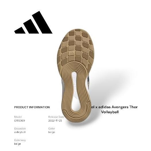 New  Sepatu Sneakers Marvel x adidas Avengers Thor Volleyball