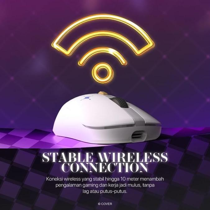 Fantech X Vestia Zeta Hololive Exclusive Limited Edition Deskmat Mp905 & Mouse Wg9 Gaming Wireless