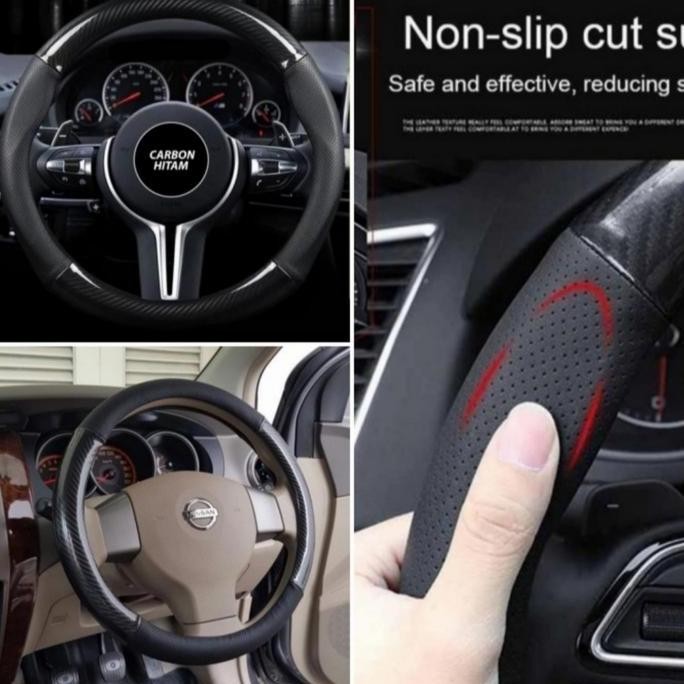 COVER STIR CARBON / Sarung Stir Mobil Hyundai Tucson