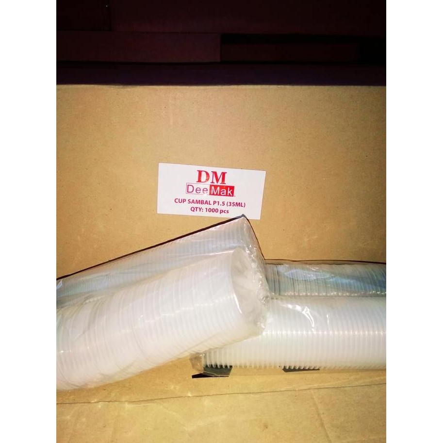 Thinwall Dm Sauce Cup 35 Ml - Cup Sambel. - Cup Saos - Isi 1000Set
