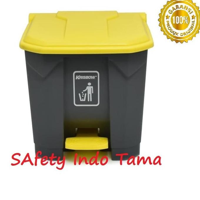 Krisbow Tempat Sampah Pedal 30 Liter Kuat Awet