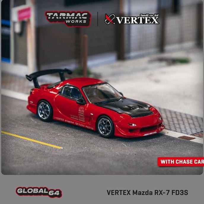 TARMAC VERTEX MAZDA RX-7 FD3S RED
