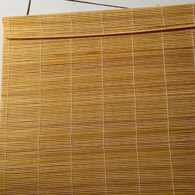 Krey Bambu Gulung Tirai Bambu Dekorasi Jendela Rumah ukuran L*60cm