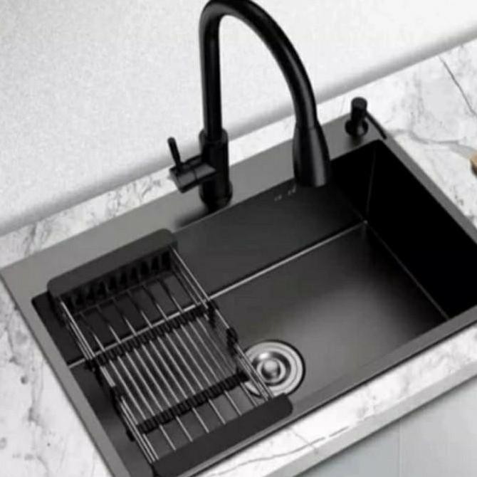 Bak Cuci Piring Hitam/Bak Wastafel / Kitchen Zink Hitam 6045