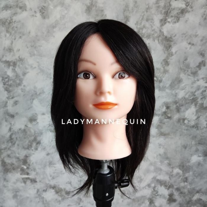 TERBARU LADY MANNEQUIN (FLEUR) Manekin Rambut Kepala / Patung Rambut / Patung Sanggul / Kepala Patun