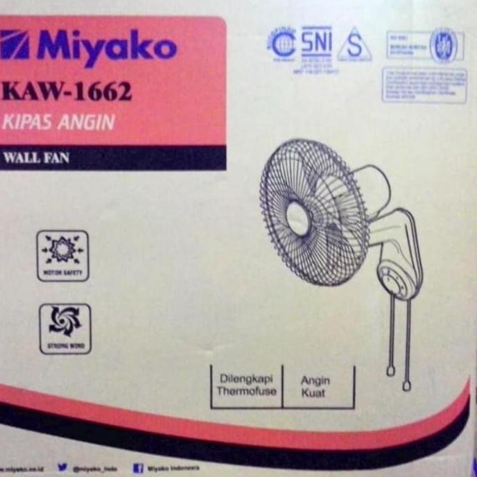 Promo MIYAKO : KIPAS ANGIN DINDING MIYAKO KAW 1662 COD
