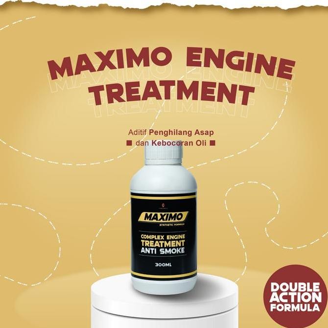MAXIMO ENGINE TREATMENT, PAKET HEMAT 1 BOTOL ADDITIVE OIL ANTI ASAP NGEBUL CAR KENDARAAN MESIN OLI O