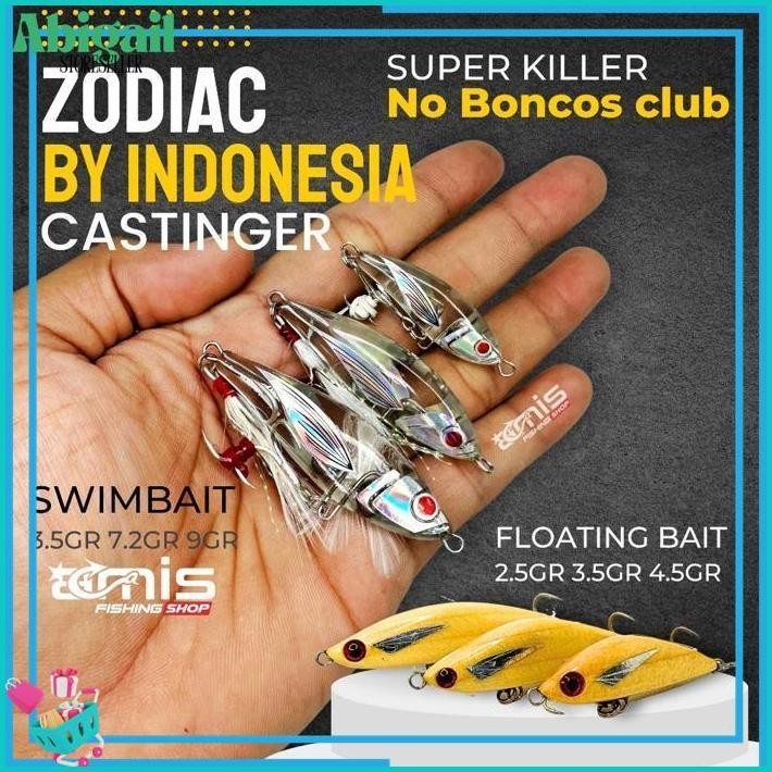 Super Zodiac Lure Swimbait Stickbait Swimmer By Indonesia Castinger
