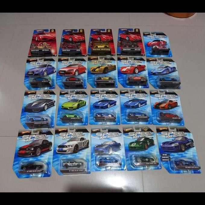 Hotwheels Borongan 20 Pcs Speed Machines Ferrari Racer