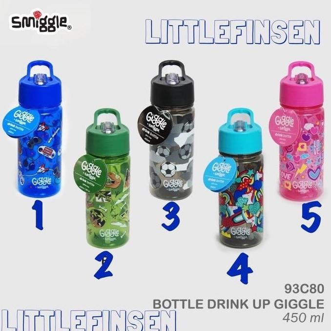 Terbaik Botol Smiggle Giggle/Botol Smiggle 450 Ml/Botol Smiggle Sedot 100% Ori