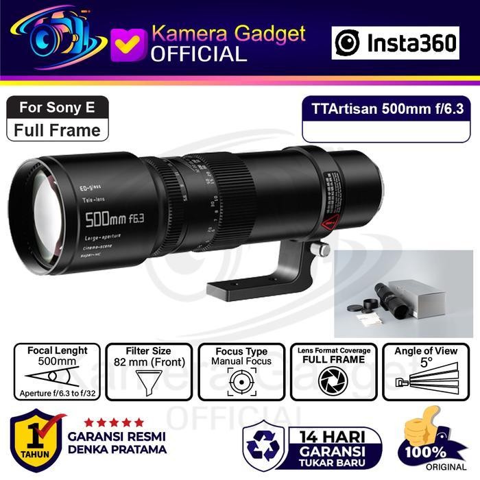 FPS TTArtisan 500mm f6.3 Manual Full Frame Lens Telephoto Sony E Original