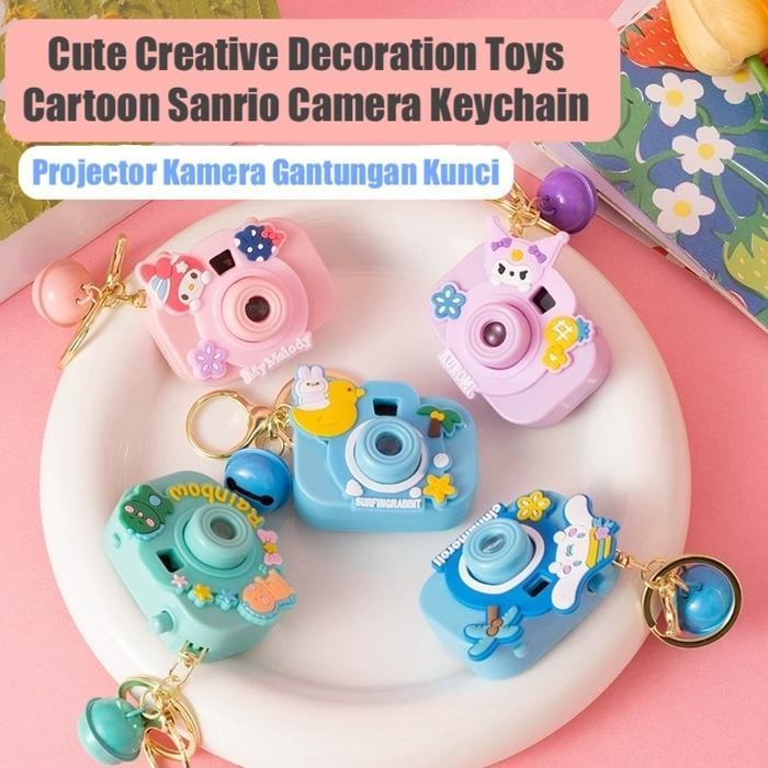 FPS Gantungan Kunci Lucu Unik Projector Kamera Mainan Anak Cute Cartoon Keychain