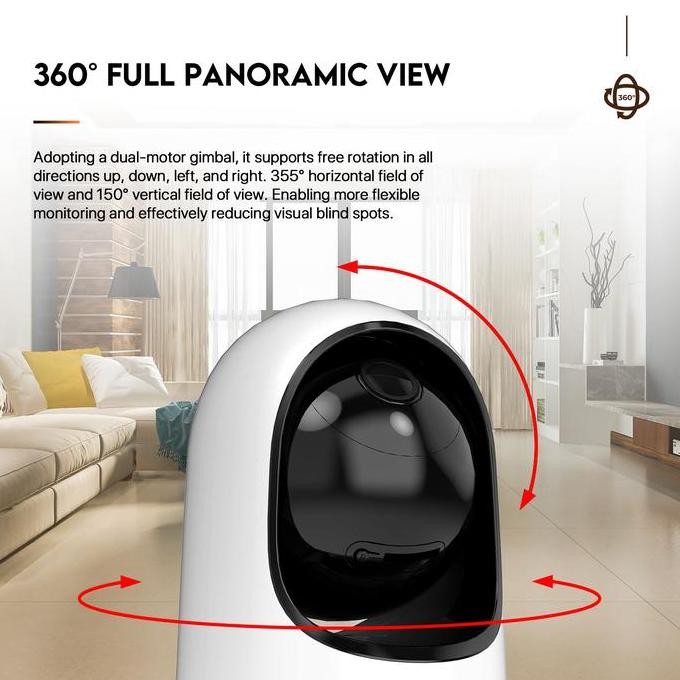 BEBAS ONGKIR - Fantech Smart Life Smart Life IP Camera PTZ Smart Life IP Camera PTZ CCTV SC0201 WiFi