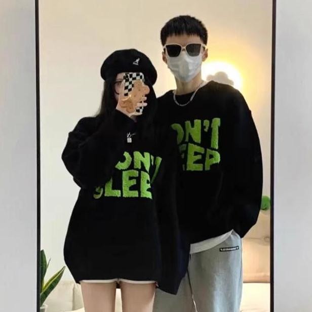 TERLARIS - couple 1 set keluarga Sweater Street Style Fashion Baju Wanita Korea Switer Oversize Wani