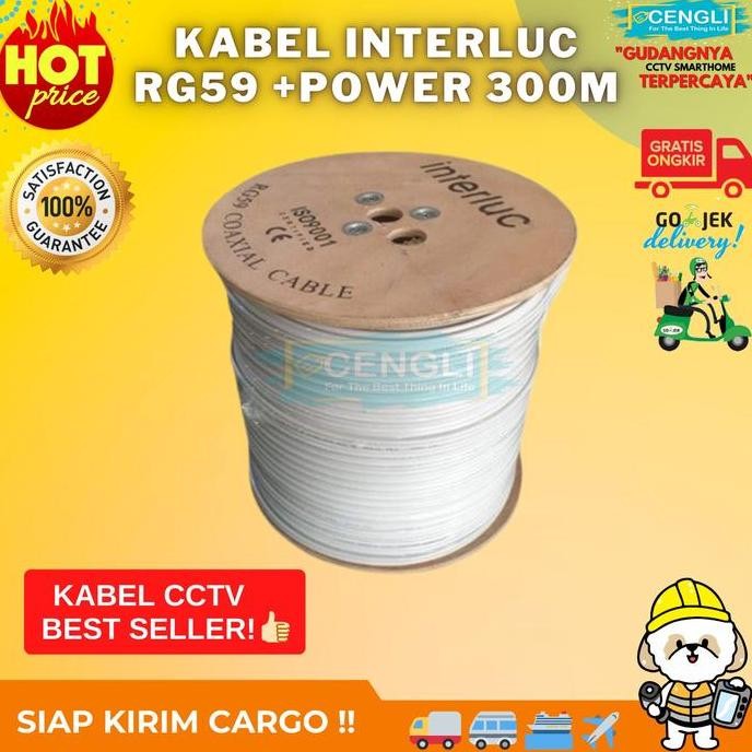 TERBARU - Kabel RG59 SPC 300 m/Kabel RG 59 300m RG59+power/Kabel CCTV